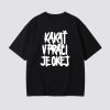 Oversized UNISEX tričko (čierna) - KAKAŤ V PRÁCI JE OKEJ