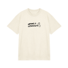 Oversized UNISEX tričko (krémová) - NOTHING IS ATTACKING ME