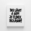 Plátno A3 - Bez lásky a kávy je človek bezláskavý