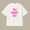 Oversized UNISEX tričko - Tvoj vlastný text
