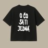 Oversized UNISEX tričko (čierna) - O čo sa ti jedná