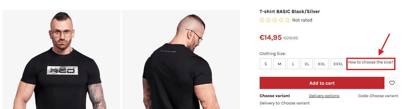 How to choose the size – desktop