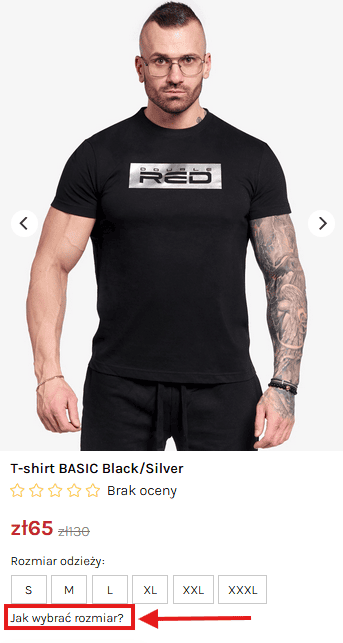 Jak wybrać rozmiar – mobile