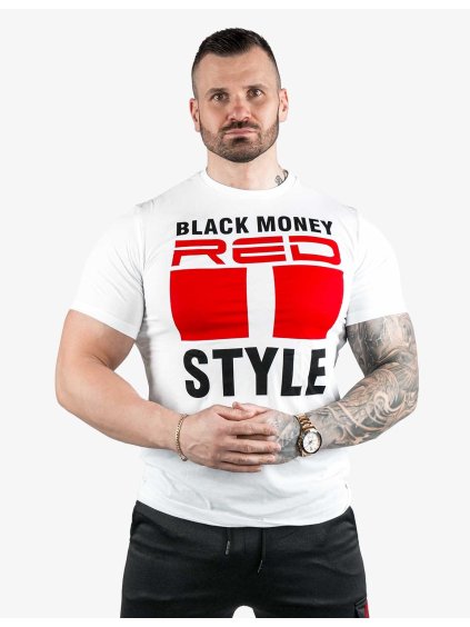 DR M Black Money Style T-shirt White