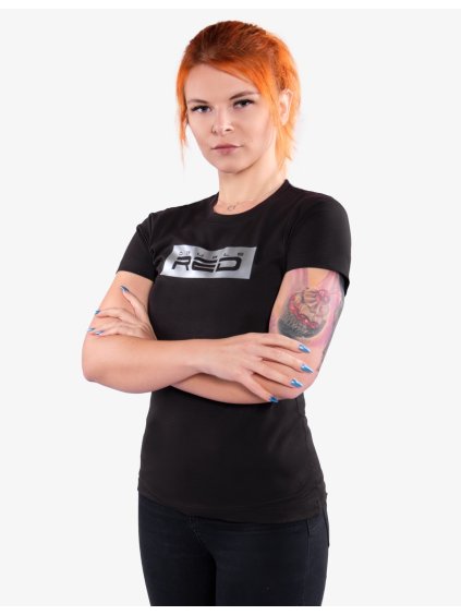 T-Shirt SILVER Black Basic