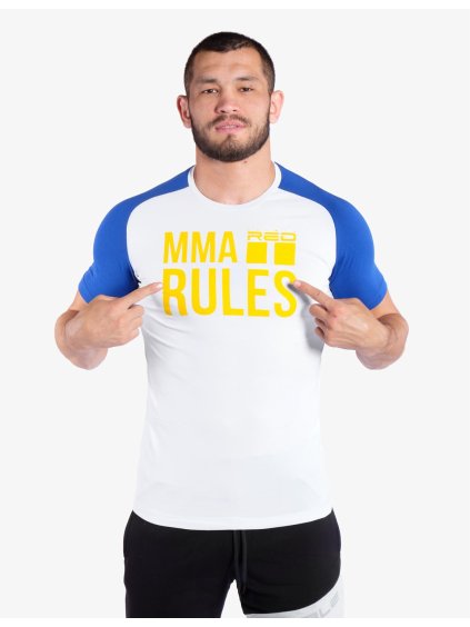 T-Shirt MMA RULES Blue/White