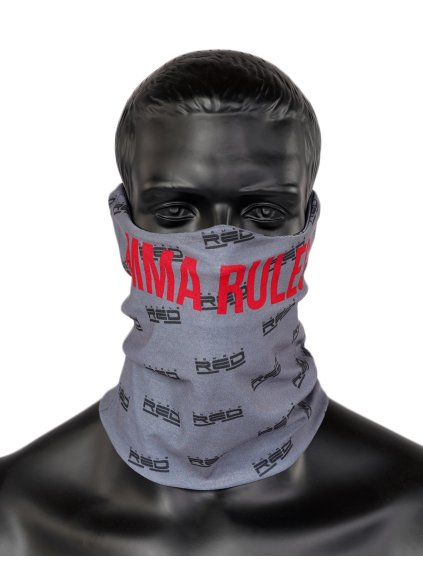 MMA RULES Full Logo Snood Grey