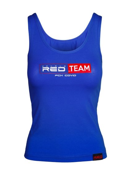 FCK Covid RED TEAM Tank Top Royal Blue