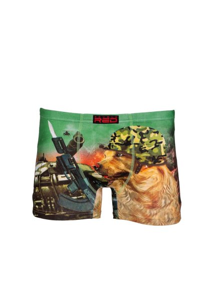 2FUN Boxers Army Dog Green