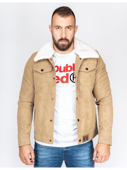 MONTECARLO Leather Jacket Beige