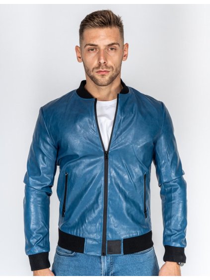 SOPRANO Leather Jacket Blue