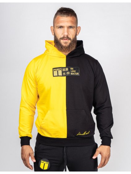 Hoodie DOUBLE FACE Kung-Fu Master Yellow/Black