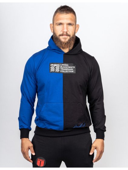 Hoodie DOUBLE FACE BW TRADEMARK Blue/Black