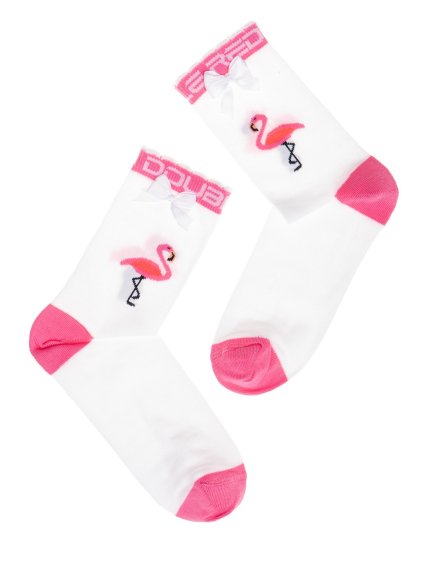 DOUBLE FUN Socks Flamengo White