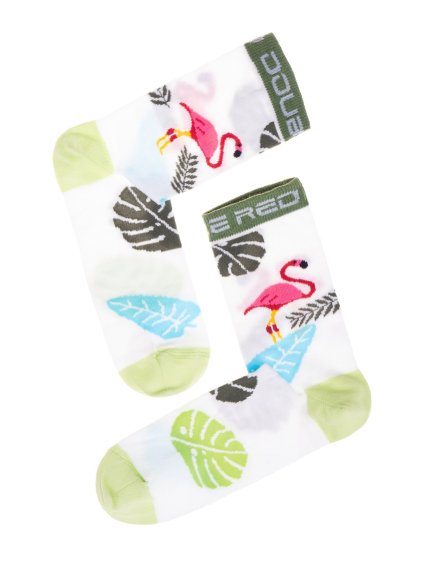 DOUBLE FUN Socks Art Deco Flamengo White