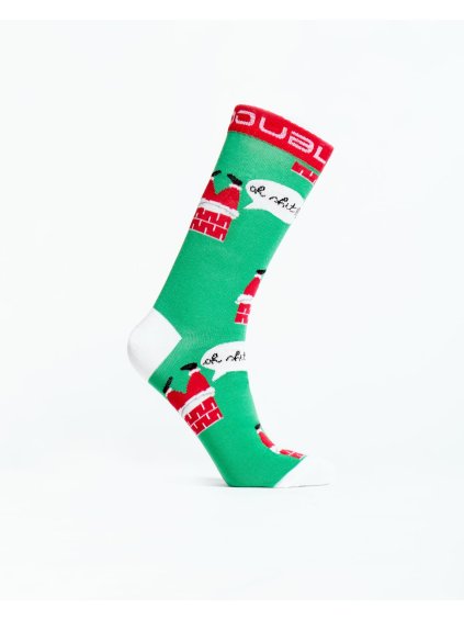 DOUBLE FUN Socks Santa In The House