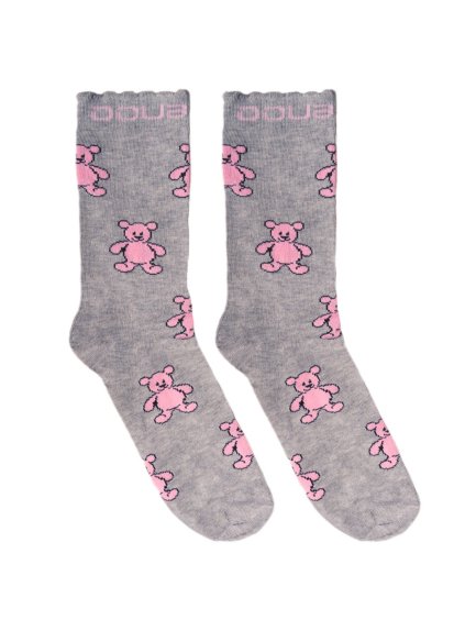 DOUBLE FUN Socks Pinky Bear