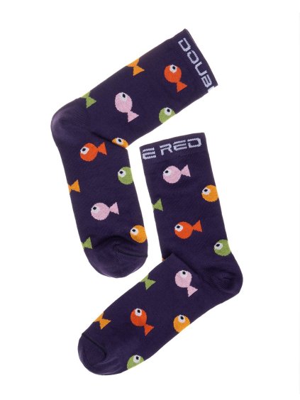 DOUBLE FUN Socks Crazy Fish