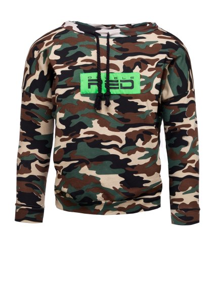 Sweatshirt Neon Streets Collection Camo Green