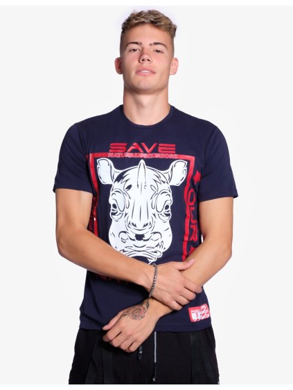 Natural Predators Rhino T-Shirt Navy
