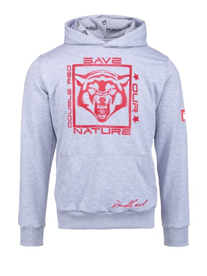 Natural Predators Wolf Hoodie Grey