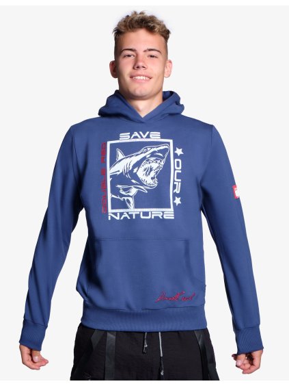 Natural Predators Shark Hoodie Navy