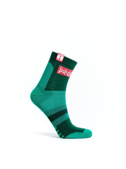 SPORT IS YOUR GANG Green Wavy Socks