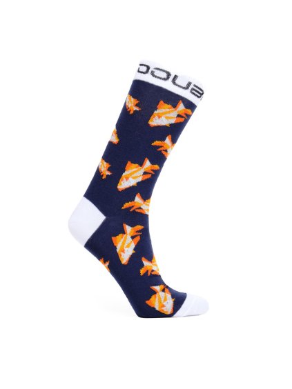 Polygonal Fish Socks Dark Blue