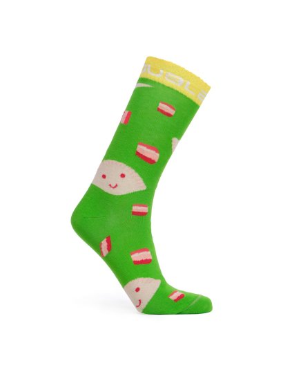 Pirohy Neon Green Socks