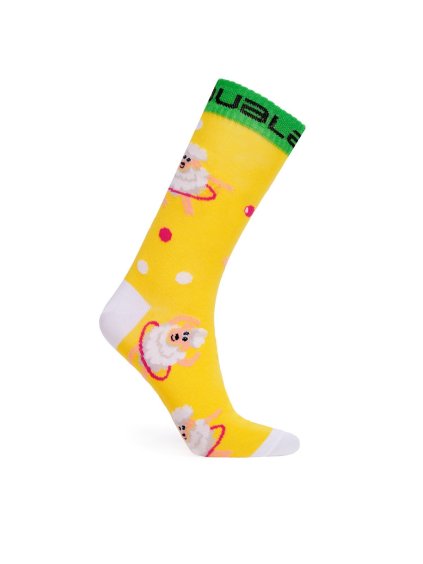Dancing Sheep Neon Yellow Socks