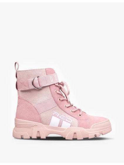 Pink Army Boots