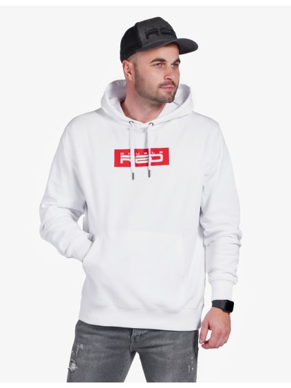 Hoodie BASIC™ White/Red