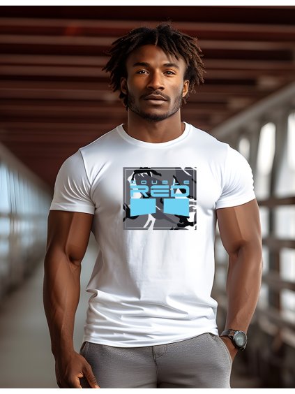 T-shirt CAMODRESSCODE™ White/Turquoise