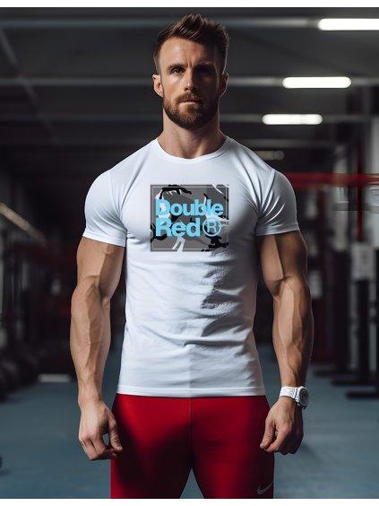 T-shirt CAMODRESSCODE™ TradeMark™ White/Turquoise