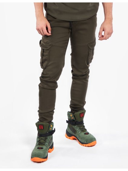 Pants ARMY STYLE Pockets Dark Green