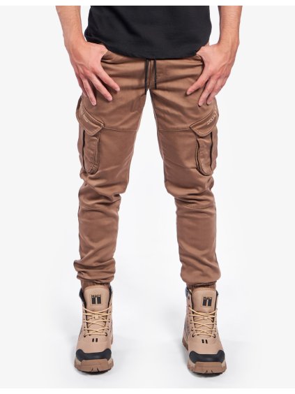Pants ARMY STYLE Pockets Brown