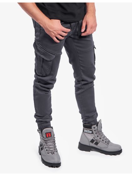 Pants ARMY STYLE Pockets Steel Grey