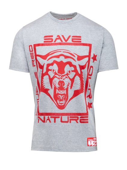 Natural Predators Wolf T-Shirt Grey
