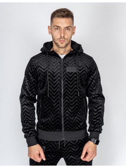 VELVET DOUBLE RED Exclusive Series All Black Hoodie
