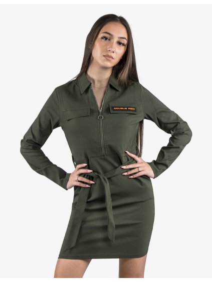 Croft Dress Army Green