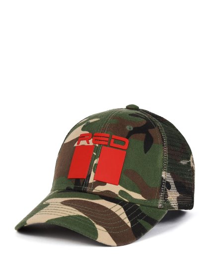 DOUBLE RED 3D Camodresscode Green Cap