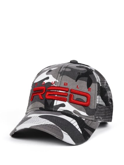 DOUBLE RED Soldier 3D Embroidery Logo Cap B&W™