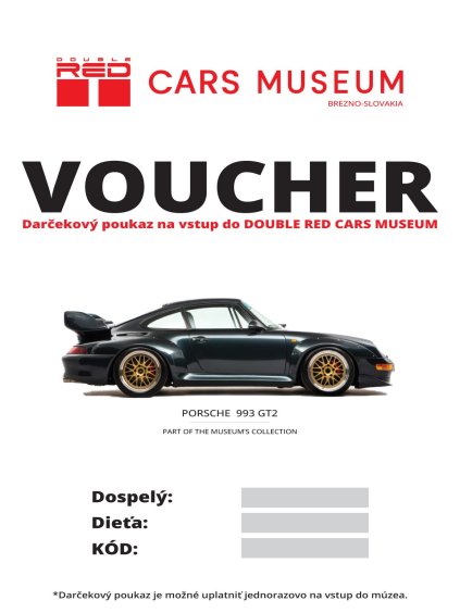Voucher DOUBLE RED Cars Museum