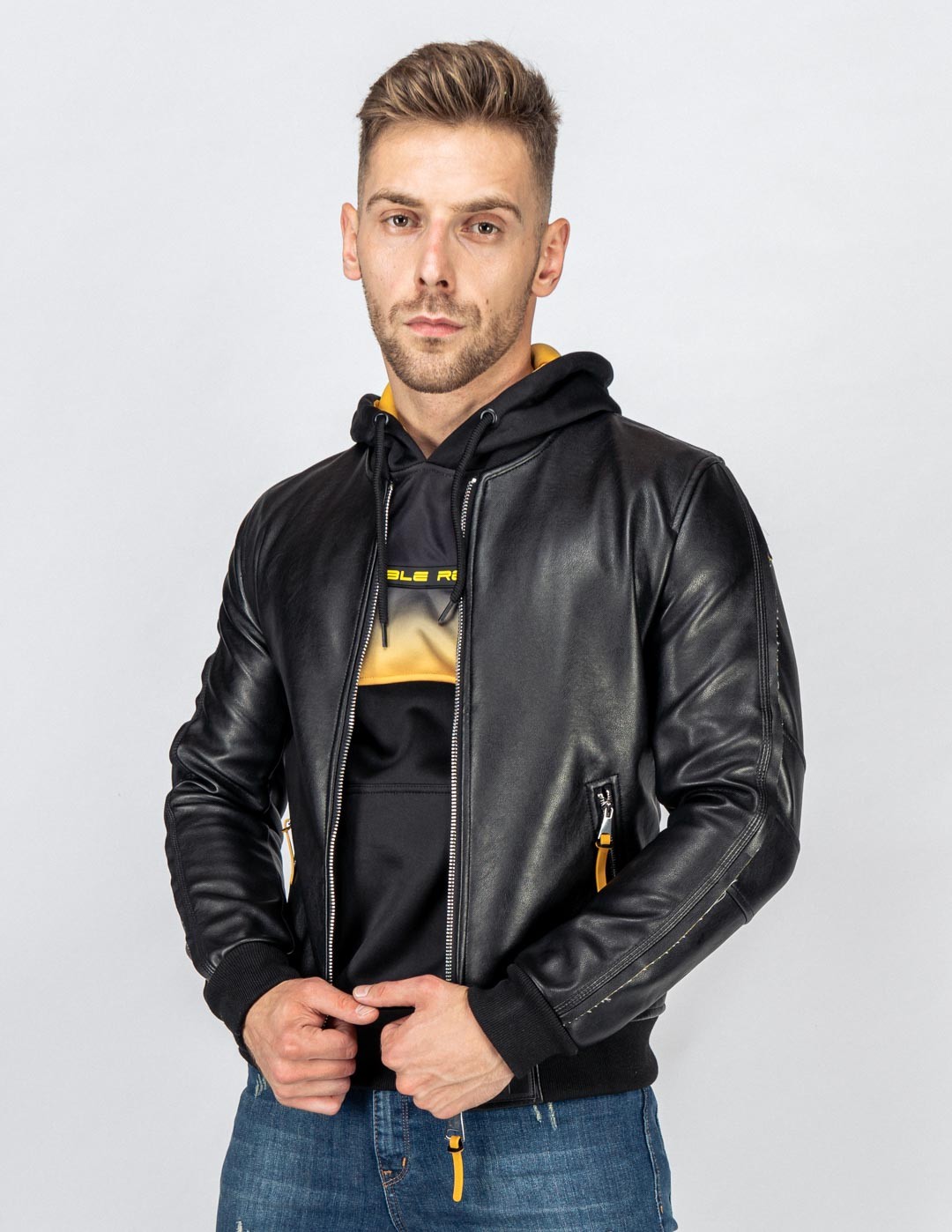 MONTECARLO Leather Jacket - DOUBLE RED