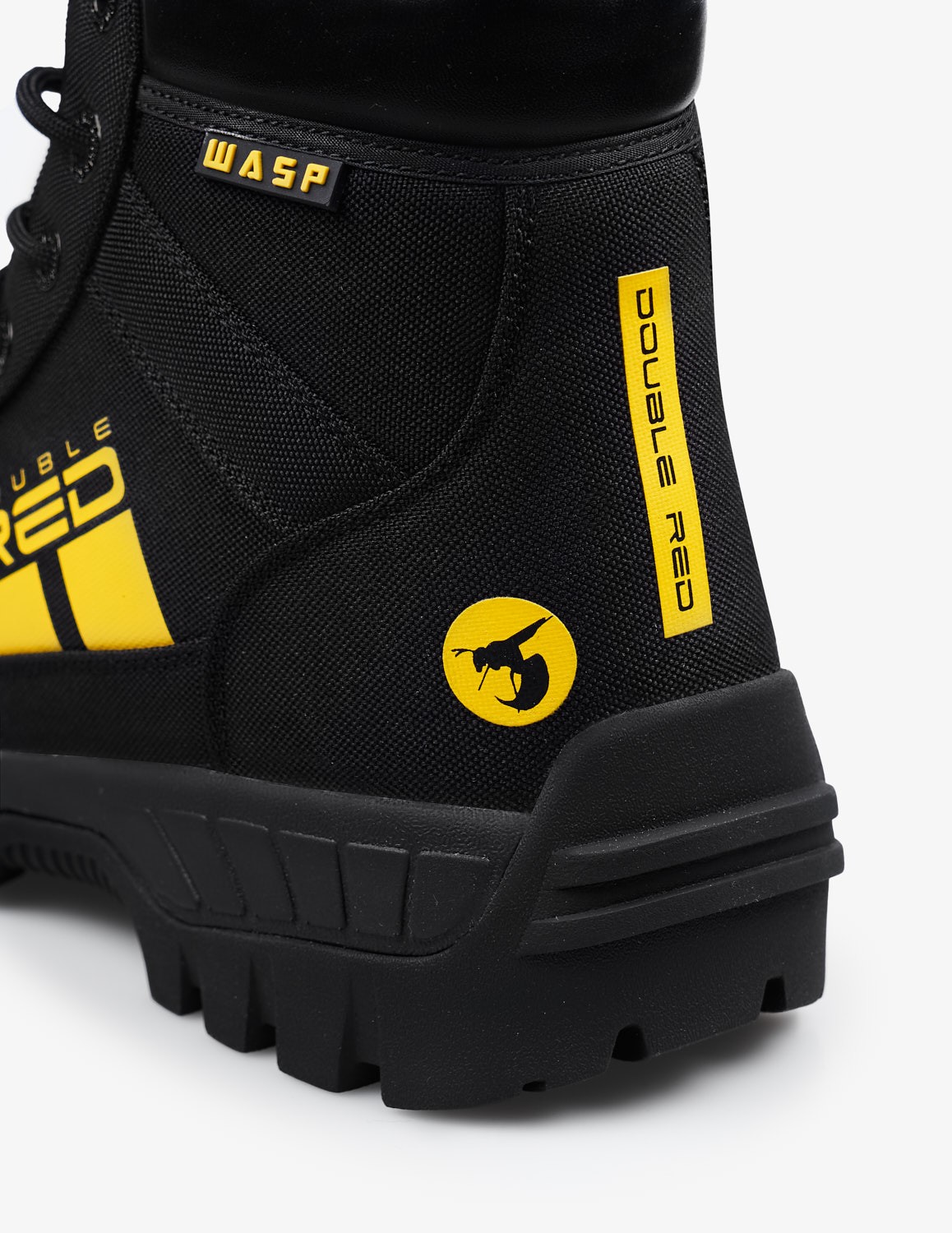 URBAN WASP Boots Black - DOUBLE RED