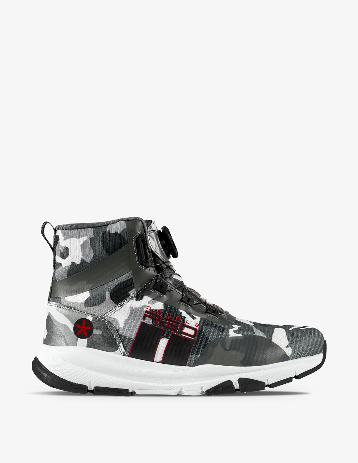 WIRE™ Ninja B&W™ CAMO Boots - DOUBLE RED