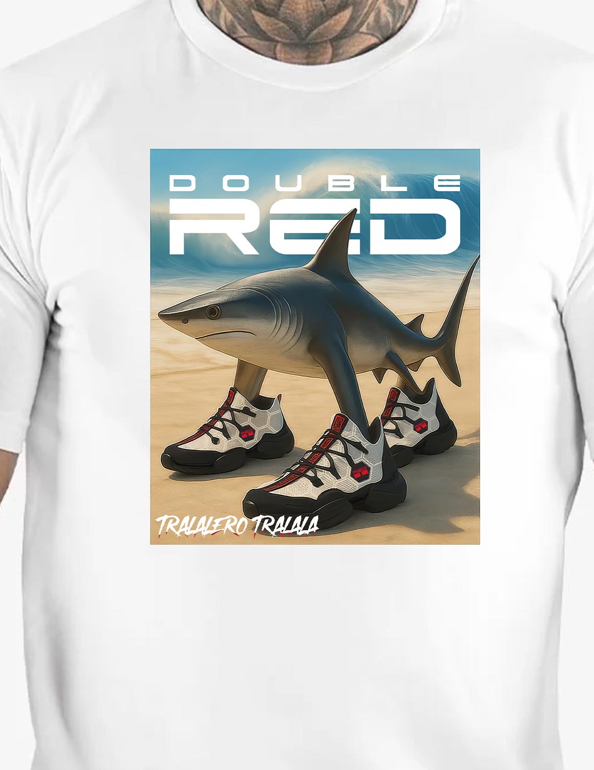 T-shirt TRALALERO TRALALA White - DOUBLE RED