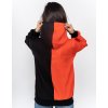 Hoodie DOUBLE FACE NEON Streets Collection Black/Orange