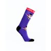 DOUBLE FUN Socks Snow Man Like A Boss Purple