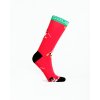 DOUBLE FUN Socks Snow Man Like A Boss Red